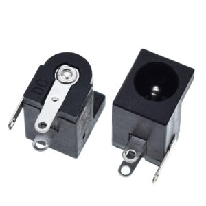 DC-005 Черен конектор за гнездо за DC захранване 5.5*2.1mm