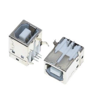 Квадратна USB Б Женска Букса - 90 градуса