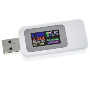 10 в 1 USB тестер DC Цифров Волтметър и Измервател на текущо напрежение - Бял