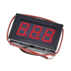 0.56inch 4.5-30V Двужилен LED Волтметър - Червен