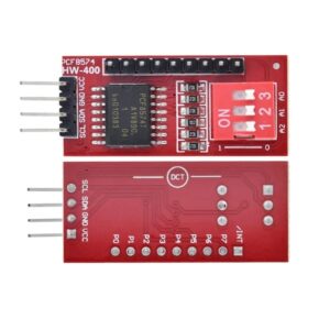 IIC/I2C сериен интерфейсен адаптерен модул PCF8574T червен