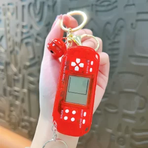 Мини Ретро Класическа игра ключодържател Червен