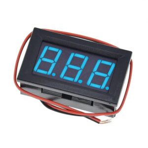 0.56inch 4.5-30V Двужилен LED Волтметър - Син