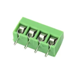 PCB терминален блок, с изолационни прегради, 4 пина, 10А, 5mm