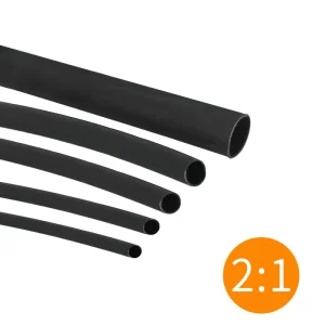 Ф3mm, 2:1, Термосвиваем шлаух черен
