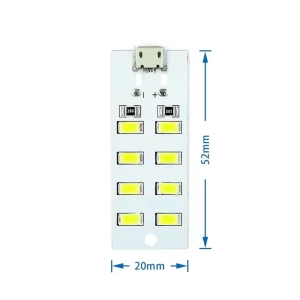 LED Панел за вграждане Micro USB 8 bit