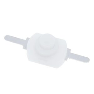 Микробутон TACT, 12x8x2mm, 2 позиции, 1A/30VDC, OFF-(ON), THT - Бял