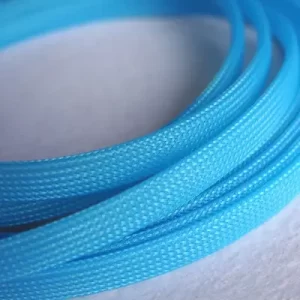 Оплетка за кабел PET 2mm вътрешен диаметър - Светло синя