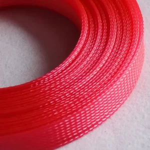 Оплетка за кабел PET 2mm вътрешен диаметър - UV Червена