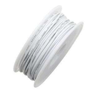 Проводник UL 1007, Ролка 20 Метра, 30 AWG, Бял