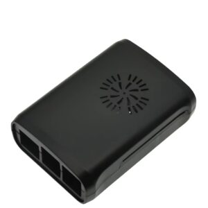 Защитен комплект: ABS кутия за Raspberry Pi 3B/2/3B+, Черен