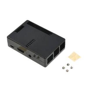 Защитен комплект: ABS кутия за Raspberry Pi 3B/2/3B+, Черен