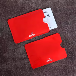 RFID защитен калъф за карти – алуминиев, анти-сканиращ, цветен.
