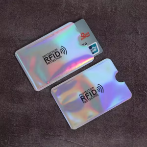RFID защитен калъф за карти – алуминиев, анти-сканиращ, цветен