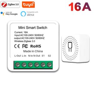 Wi-Fi smart ключпрекъсвач 16A, 3680W, 230VAC, Tuya
