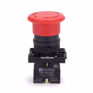 Панелен превключвател, гъба, ф30mm, 10A/240VAC, 2 позиции, SPST