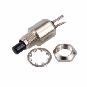 Моментен микро бутон с пружинно връщане, 0.5A 125V AC, DS-402 Черен